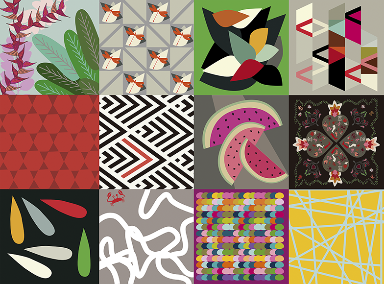 Various patterns and illustrations by VSD
